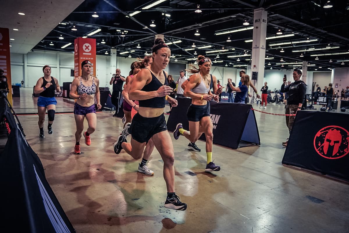 Athletes competing in a DEKA challenge